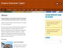Tablet Screenshot of exploredowntowntigard.com